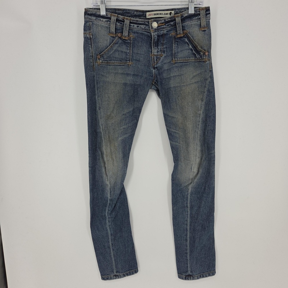 Vintage Levis Engineered Jeans Womens 27x30 Twisted Y2K 10th Anniversary Denim